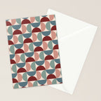 Bauhaus Mid Century Modern Geometric Pattern XV Stationery Card Gallery Image 2
