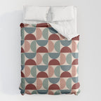 Bauhaus Mid Century Modern Geometric Pattern XV Duvet Cover Gallery Image 6