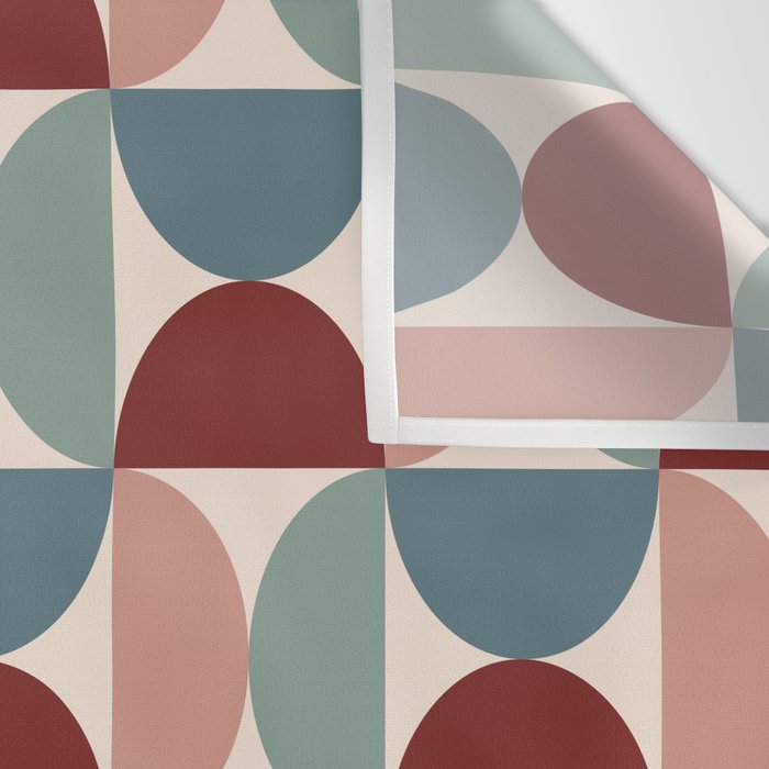 Bauhaus Mid Century Modern Geometric Pattern XV Wall Tapestry Gallery Image 3