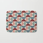 Bauhaus Mid Century Modern Geometric Pattern XV Bath Mat Gallery Image 1