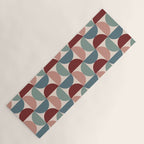 Bauhaus Mid Century Modern Geometric Pattern XV Yoga Mat Gallery Image 1