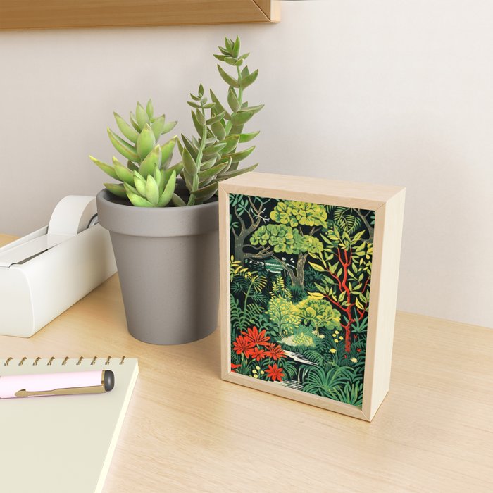 Midnight Tropical  Forest Mini Art Print Gallery Image 2