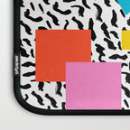 Get Real - memphis abstract pattern retro 80s design minimalist gifts colorful 1980's trend Laptop Sleeve Gallery Image 3