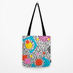 Get Real - memphis abstract pattern retro 80s design minimalist gifts colorful 1980's trend Tote Bag Gallery Image 2