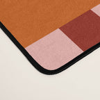 Checkered Sliced Citrus Fruit in Red & Peach Pink Desk Mat Gallery Image 4