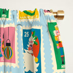 Christmas Stamps Window Curtain Gallery Image 2