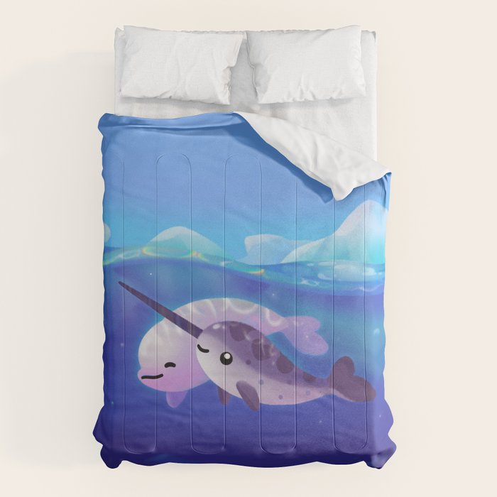 Beluga and Narwhal Comforter Gallery Image 1