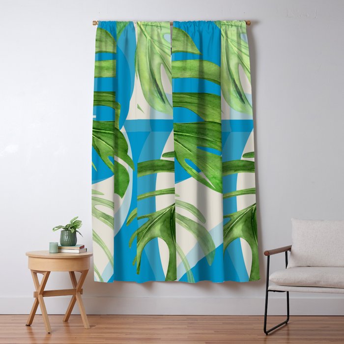Tropical Geometry 80 Window Curtain Gallery Image 1
