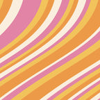 Wavy Stripes XXV - Pink Orange Yellow Coffee Mug Gallery Image 2