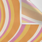 Wavy Stripes XXV - Pink Orange Yellow Wall Tapestry Gallery Image 3