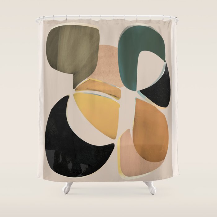 Modern Abstract Art 150 Shower Curtain Gallery Image 1
