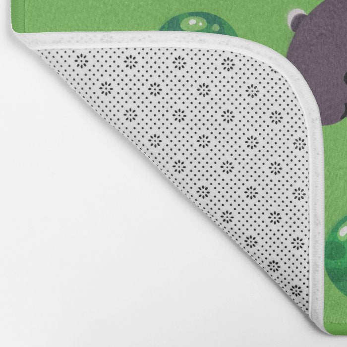 Tapir and baby watermelons Bath Mat Gallery Image 2