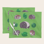 Tapir and baby watermelons Placemat Gallery Image 1