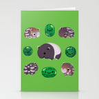 Tapir and baby watermelons Stationery Card Gallery Image 2