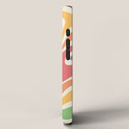 Colorful Rainbow Warp Swirl Lines I iPhone Case Gallery Image 2