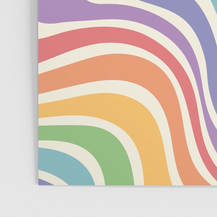 Colorful Rainbow Warp Swirl Lines I Poster Gallery Image 3