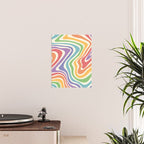 Colorful Rainbow Warp Swirl Lines I Poster Gallery Image 2