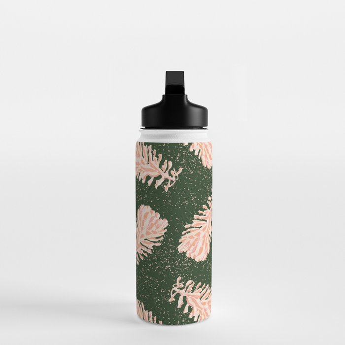 Dancing Pinecones in Forest Green & Pink Water Bottle Gallery Image 3