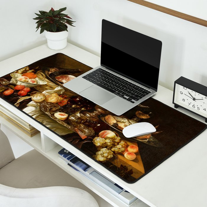 Jan Davidsz. de Heem Still Life With Crab And Fruit Desk Mat Gallery Image 2