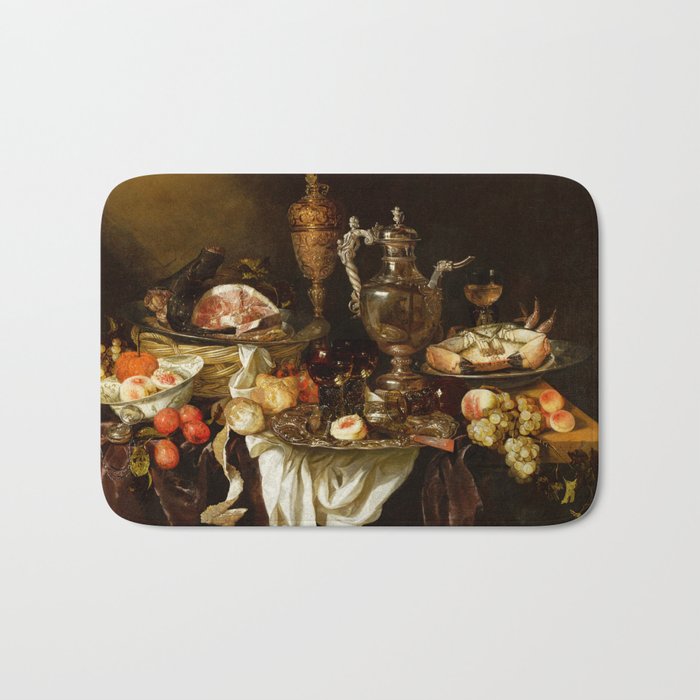 Jan Davidsz. de Heem Still Life With Crab And Fruit Bath Mat Gallery Image 1