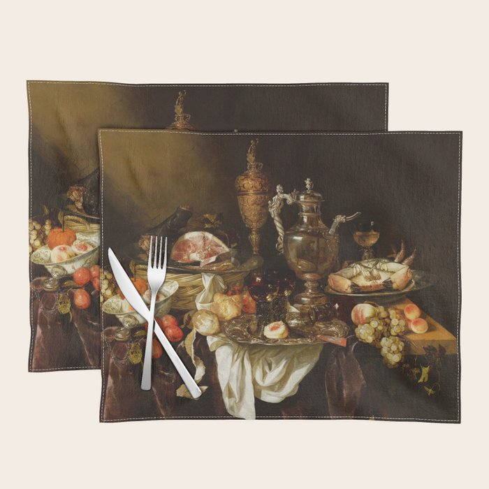 Jan Davidsz. de Heem Still Life With Crab And Fruit Placemat Gallery Image 1
