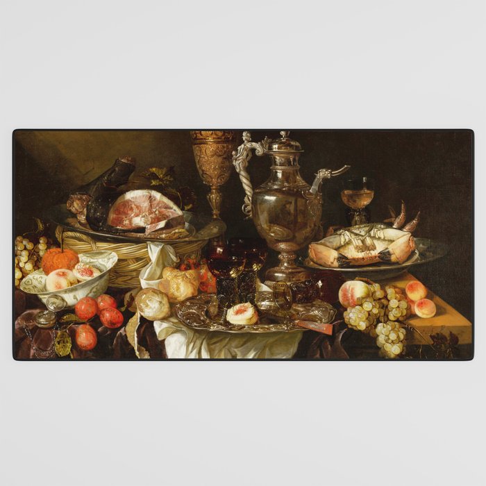 Jan Davidsz. de Heem Still Life With Crab And Fruit Desk Mat Gallery Image 3