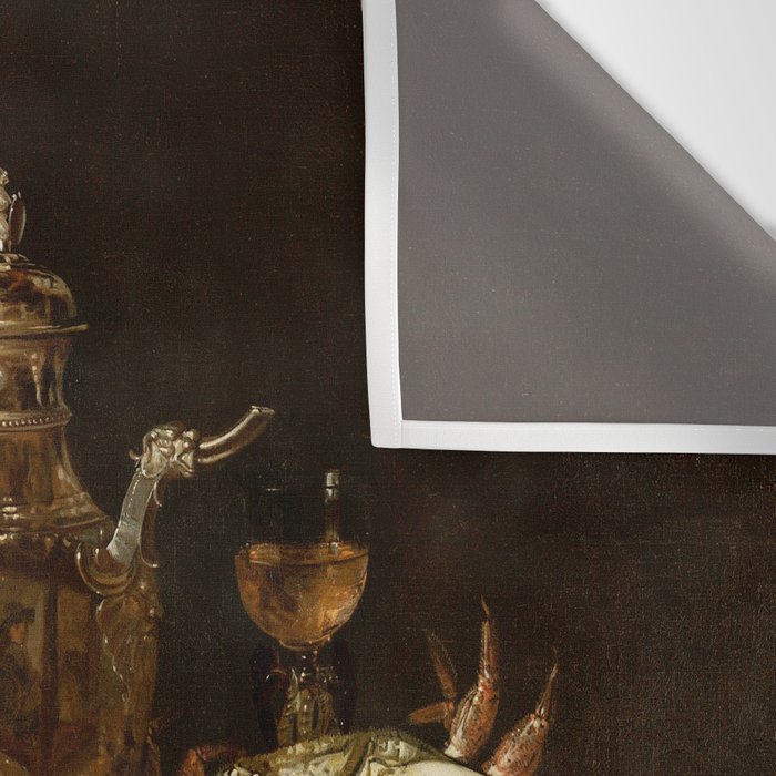 Jan Davidsz. de Heem Still Life With Crab And Fruit Wall Tapestry Gallery Image 3