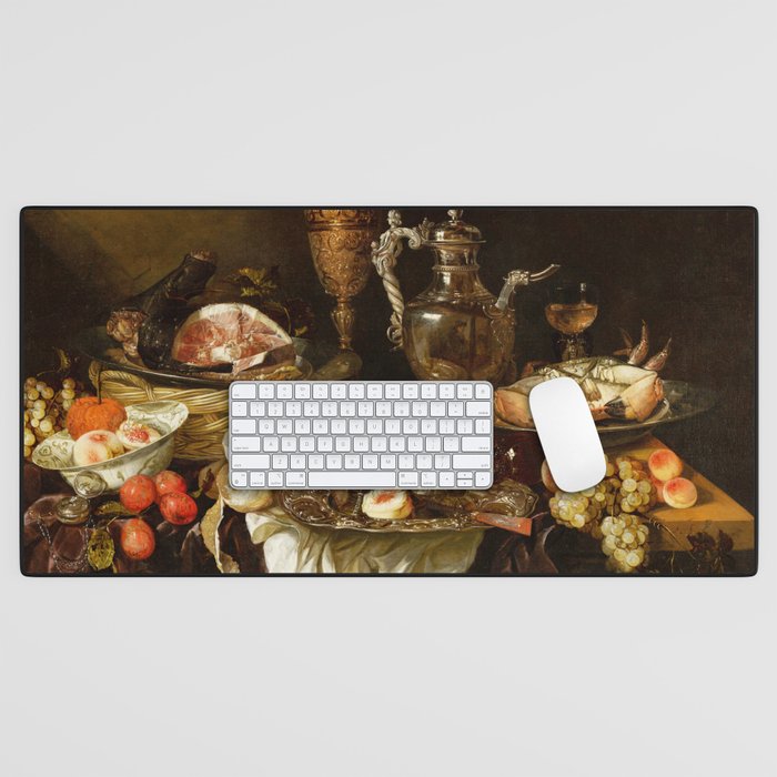 Jan Davidsz. de Heem Still Life With Crab And Fruit Desk Mat Gallery Image 1