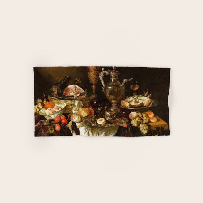 Jan Davidsz. de Heem Still Life With Crab And Fruit Bath Towel Gallery Image 1