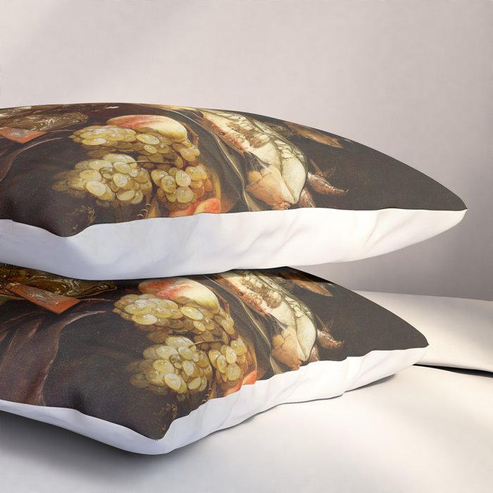 Jan Davidsz. de Heem Still Life With Crab And Fruit Pillow Sham Gallery Image 3