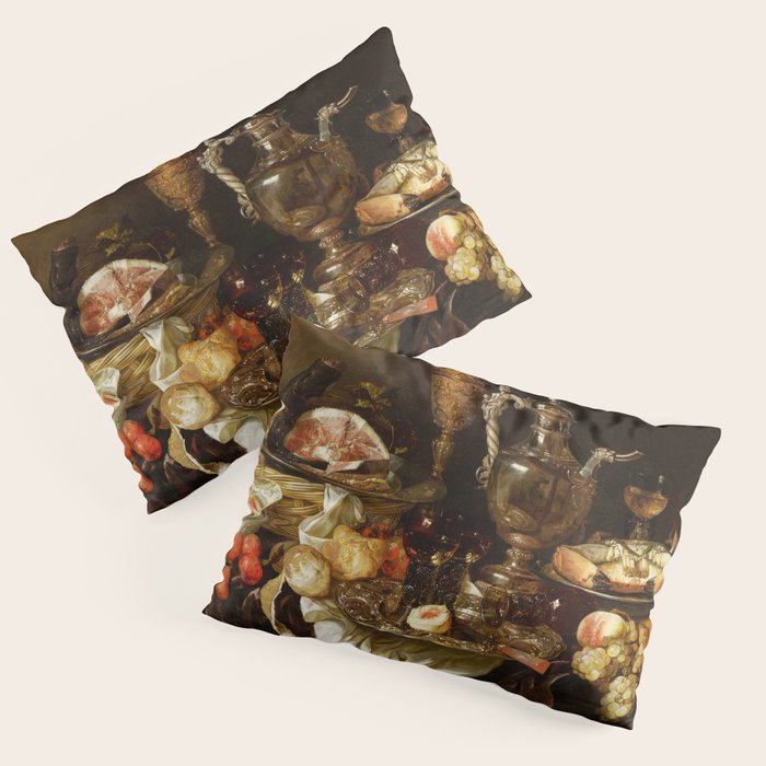Jan Davidsz. de Heem Still Life With Crab And Fruit Pillow Sham Gallery Image 3