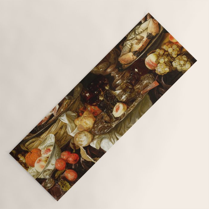 Jan Davidsz. de Heem Still Life With Crab And Fruit Yoga Mat Gallery Image 1