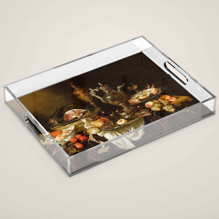 Jan Davidsz. de Heem Still Life With Crab And Fruit Acrylic Tray Gallery Image 1