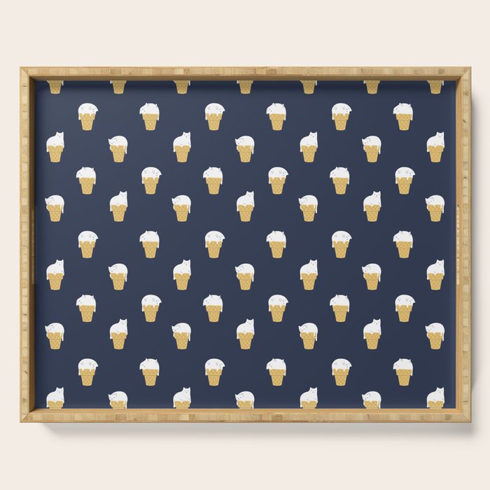 Meowlting Pattern Serving Tray Gallery Image 1