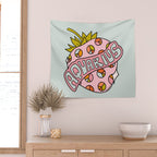 Aquarius Strawberry Wall Tapestry Gallery Image 2