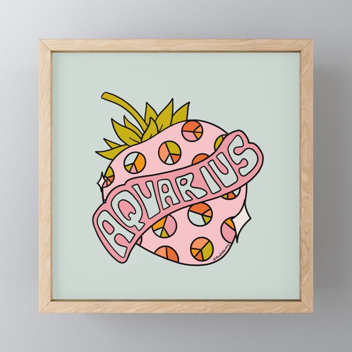 Aquarius Strawberry Mini Art Print Gallery Image 1