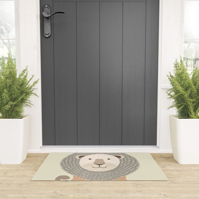Whimsical Lion Welcome Mat Gallery Image 3