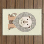 Whimsical Lion Outdoor Rug Gallery Image 1