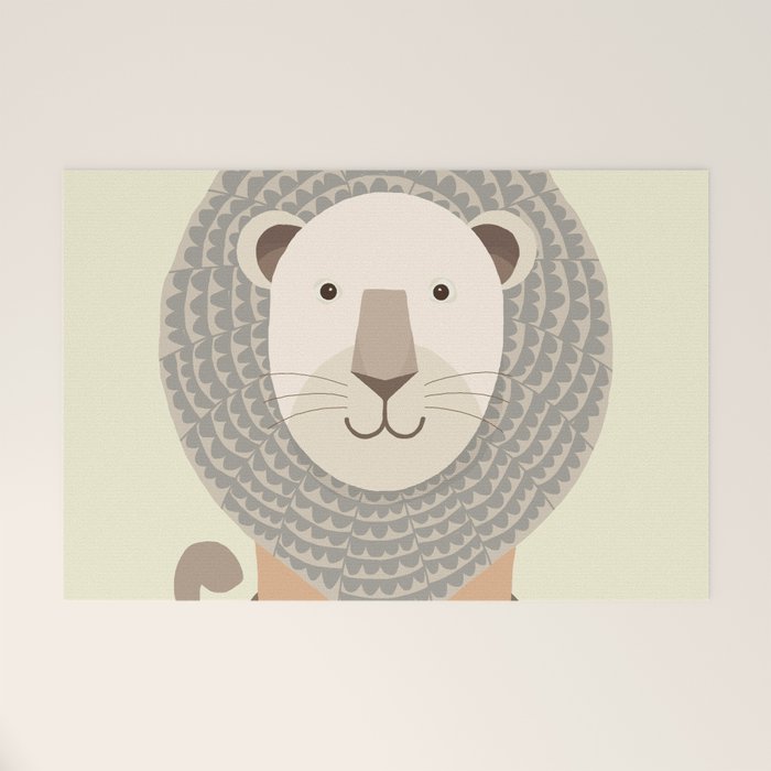 Whimsical Lion Welcome Mat Gallery Image 1