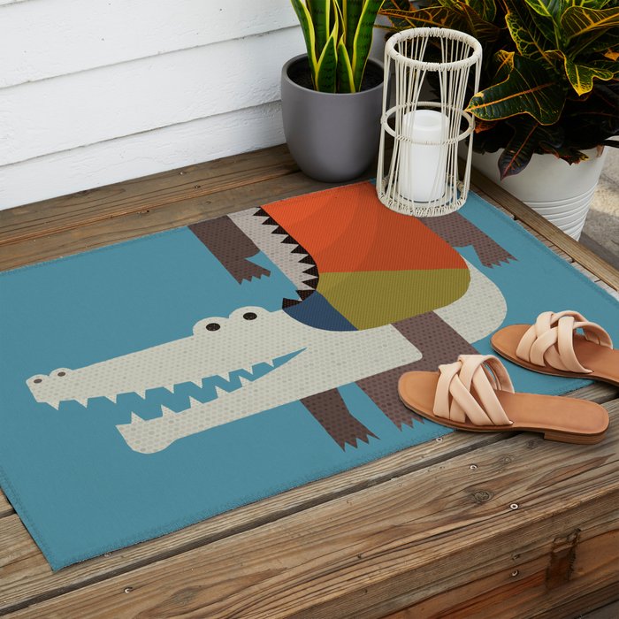 Crocodile Outdoor Rug Gallery Image 2