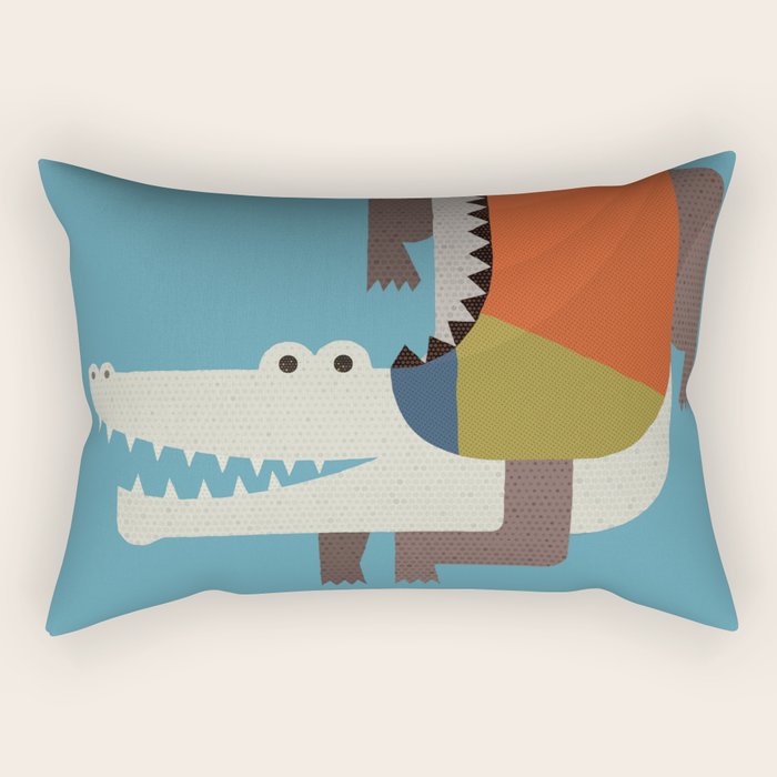 Crocodile Rectangular Pillow Gallery Image 1