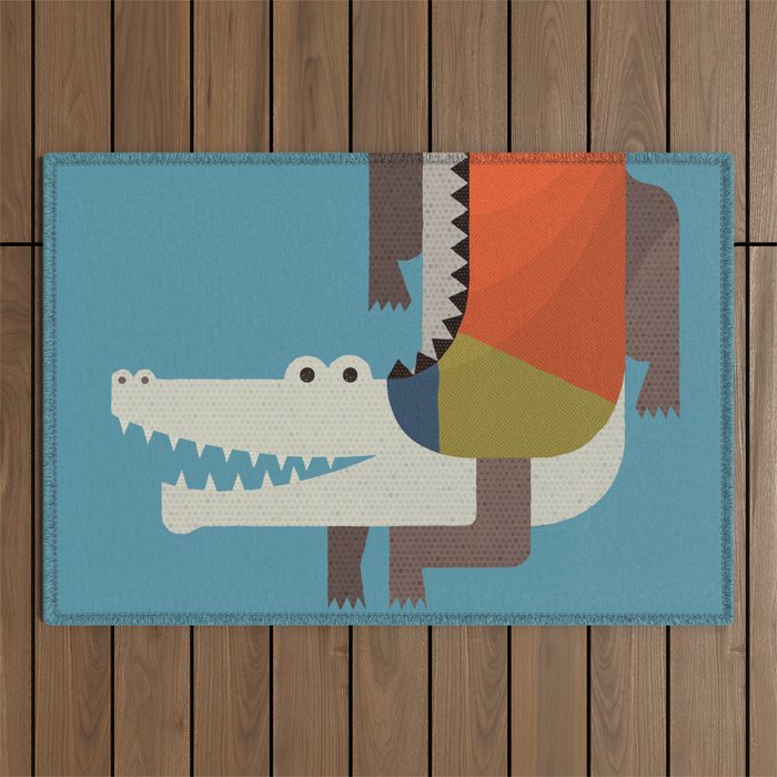 Crocodile Outdoor Rug Gallery Image 1