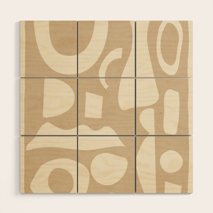 Abstract Shapes 38/9 Wood Wall Art Gallery Image 1