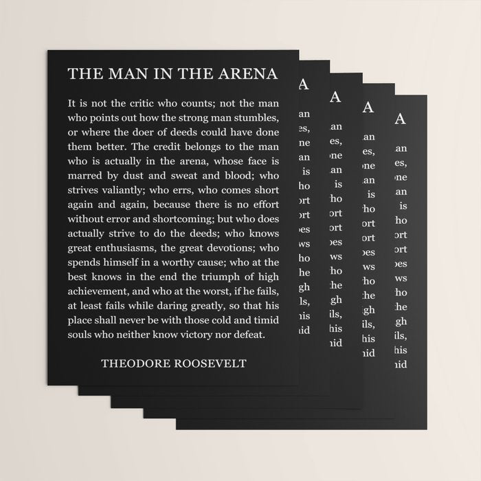 The-Man-In-The-Arena Wrapping Paper Gallery Image 3