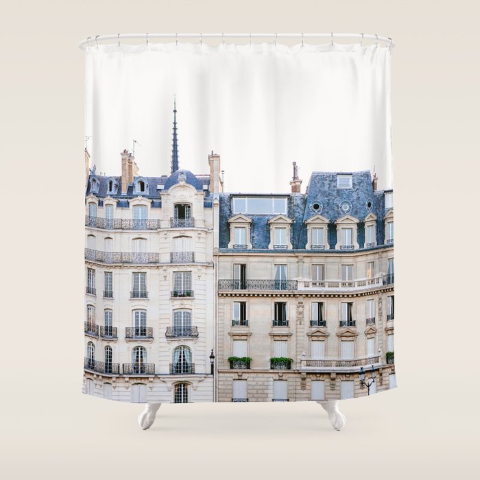 Tres Paris - Travel, Architecture Photography Shower Curtain Gallery Image 1
