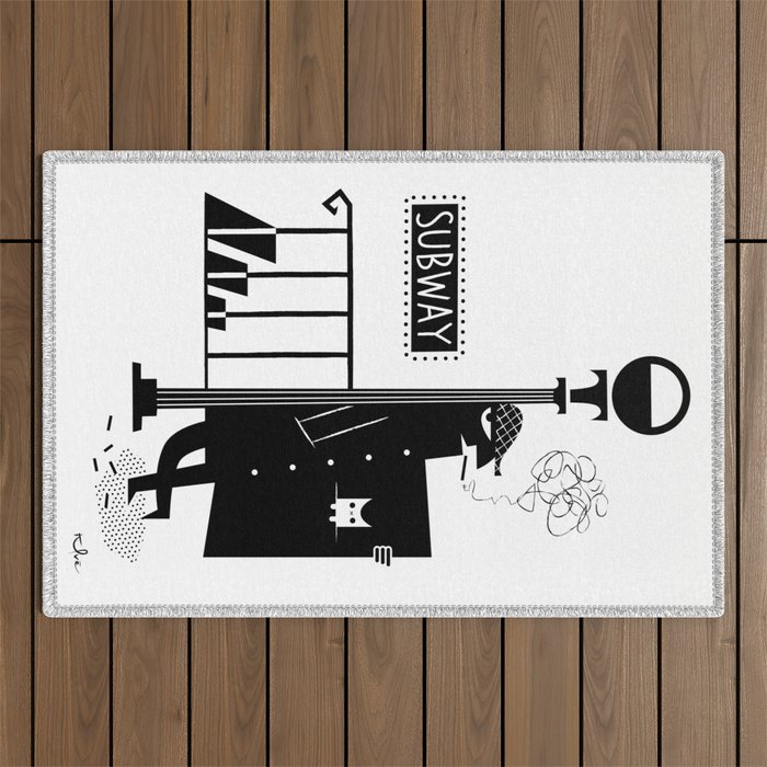 Bad Larry Outdoor Rug Gallery Image 1