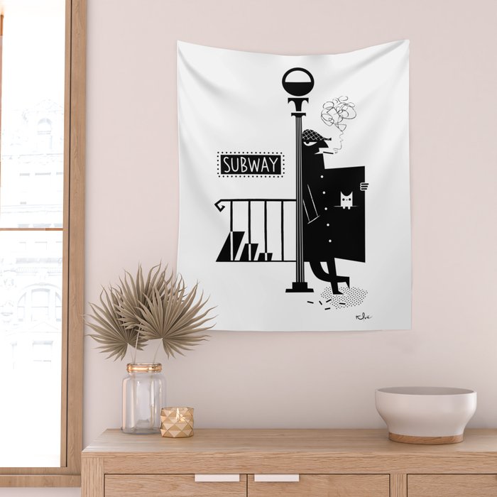 Bad Larry Wall Tapestry Gallery Image 2