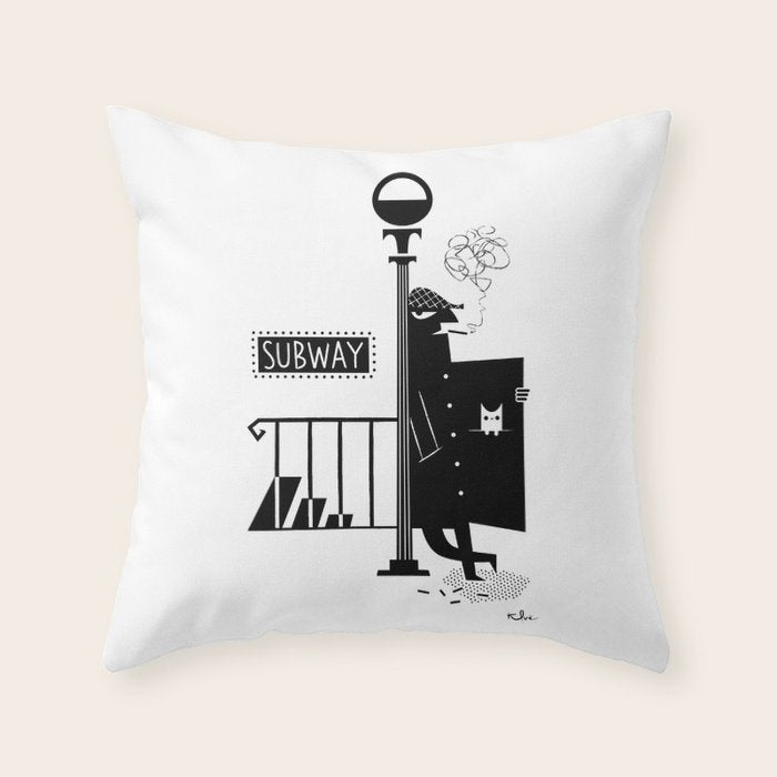 Bad Larry Throw Pillow Gallery Image 6