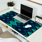 Indigo Teal Geo Desk Mat Gallery Image 2