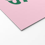 Cheers. Cocktails and Drinks in Forest Green and Pink Welcome Mat Gallery Image 2